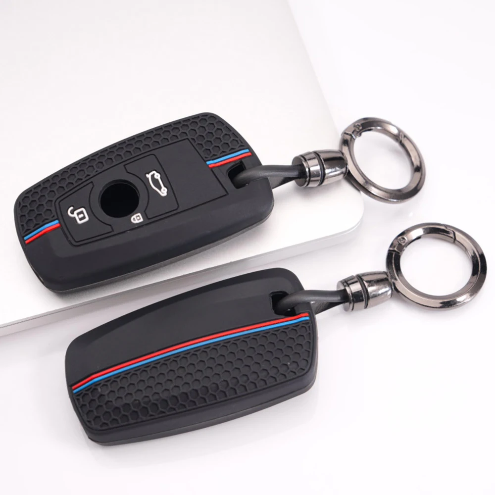 Key Case Cover With Wrist Strap For BMW 1 Series 2 Series 3 Series 4 Series 5 Series 7 Series X1 X2 X3 X4 X5 X6 Z4 M3 M5 Stylish