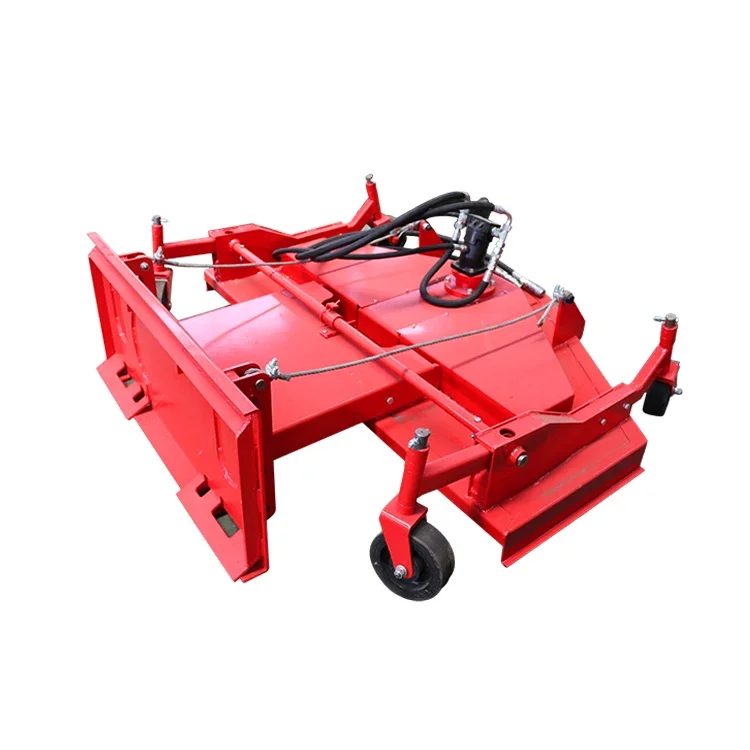 New Type 3 Blades Grass Rotary Slasher Machine Lawn Mower For Garden Tractor Skid Steel Loader