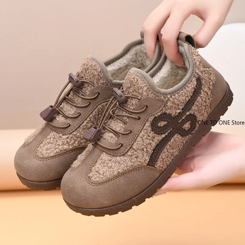 

Hot Sale Women's Casual Cotton Shoes for Winter 2026 Fashion Casual Outdoor Travel Warm and Anti-slip Durable Shoes with Free