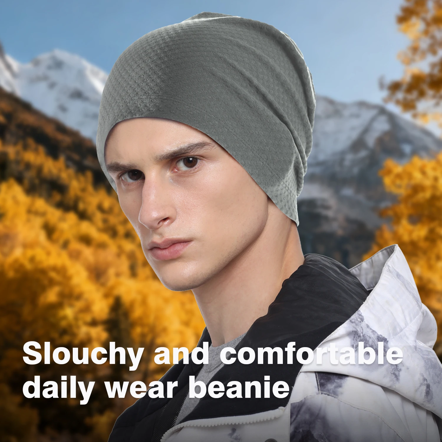 หมวกบีนนี่ยืดหยุ่นสำหรับฤดูใบไ - Skull Cap Helmet Liner บทวิจารณ์และราคา