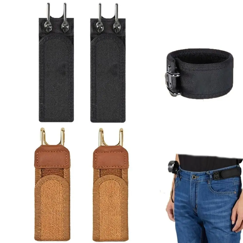 

Новый эластичный пояс с крючком без пряжек, унисекс, эластичный ремень с металлическим крючком, удобный, простой в использовании для мужчин, подарок на День святого Валентина