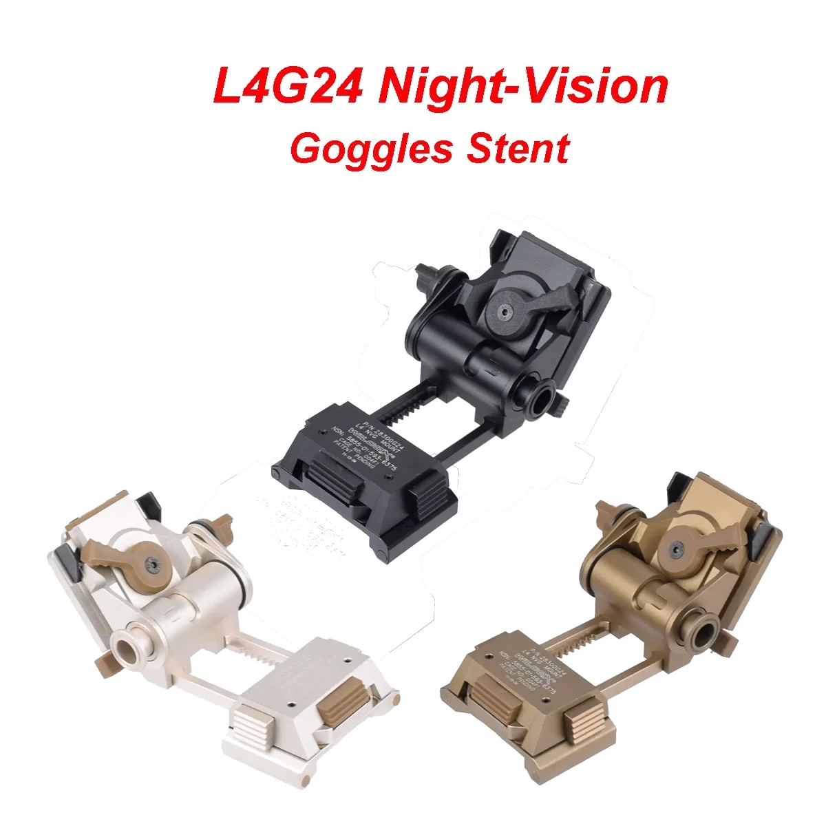 

Tactical Night Vision Goggles L4G24 NVG Mount PVS-15 PVS-18 ARC Helmet Rail IR Light Laser Kit Hunting Accessories Tracer Unit