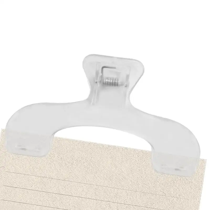 Прозрачный зажим для книг для чтения, держатель страницы книги, толстый и прочный открытый зажим для книг для работы, чтения, дома, школы, книжные магазины