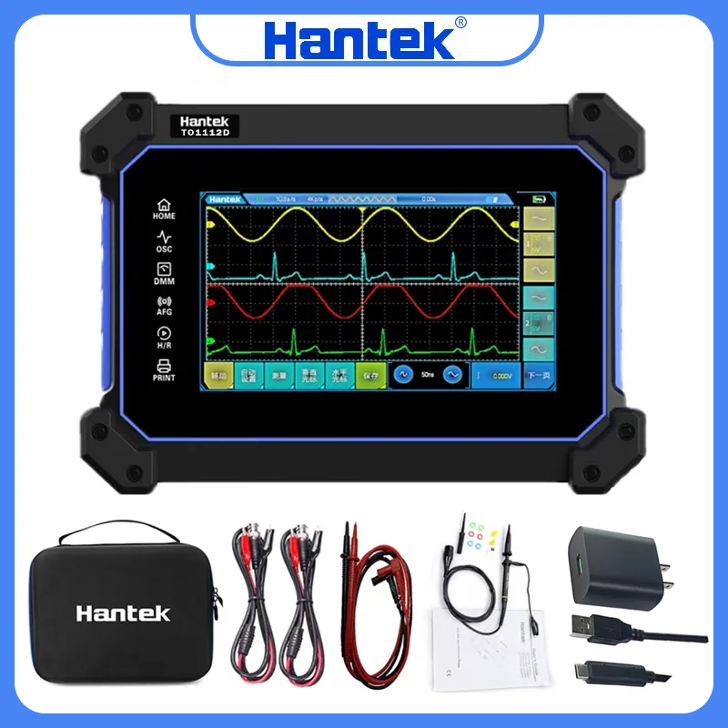 TO1112D Hantek Digital Oscilloscope + Signal Source + Multimeter Oscilloscope, 2 ChannelsTO1112C/TO1112