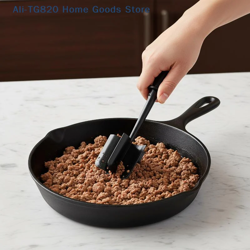 [TG820][W] 1pcs Handheld Meat Chopper, Meat Shredder, Heat Resistant Suitable For Hamburger Meat Ground Beef Smasher