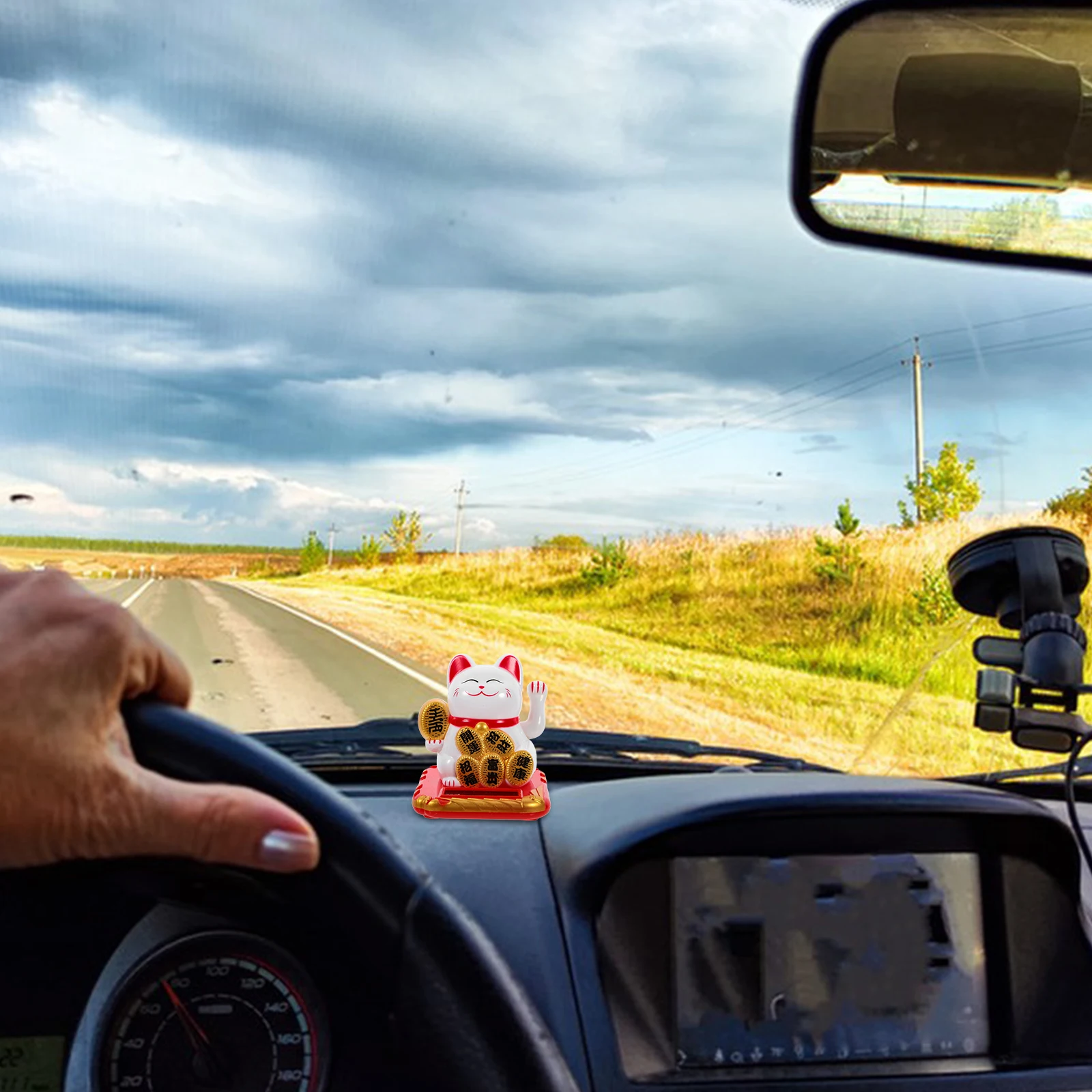 

Cat Solar Receiver Automatic Swing Left Hand for Feng Shui Home Office Car Lucky Cat Good Luck Gifts Small Desktop Decor