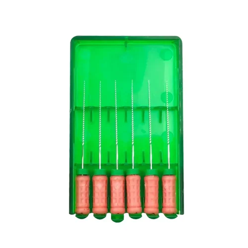 Imagen 2 del producto 12 cajas de limas dentales K uso manual 15-40 #   Mallefe K-File 21 mm/25 mm/31 mm archivos Instrumentos endodónticos de conducto radicular