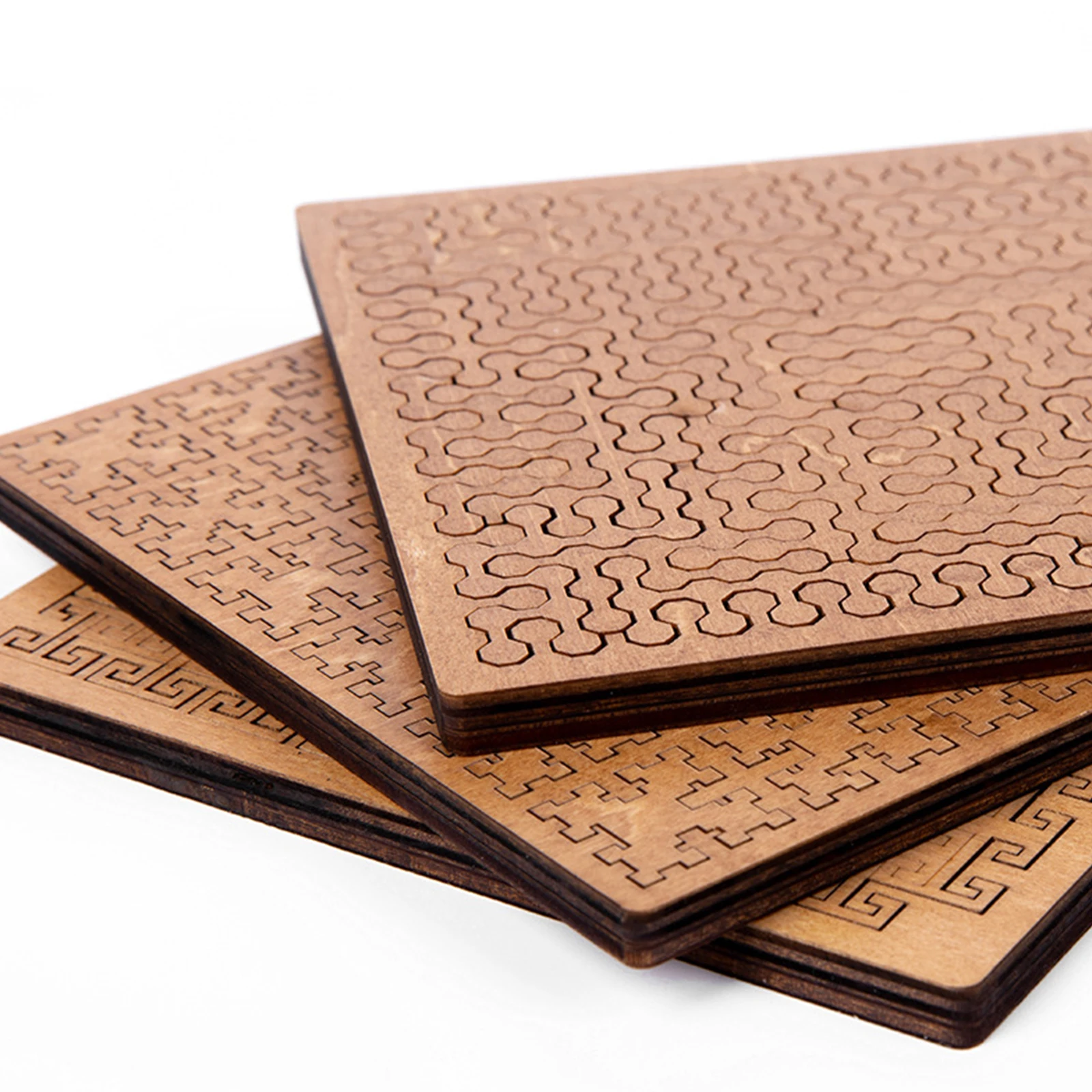 لغز صينية كسورية، لغز خشبي منحني للعقل، غير منتظم فريد ومبتكر #5