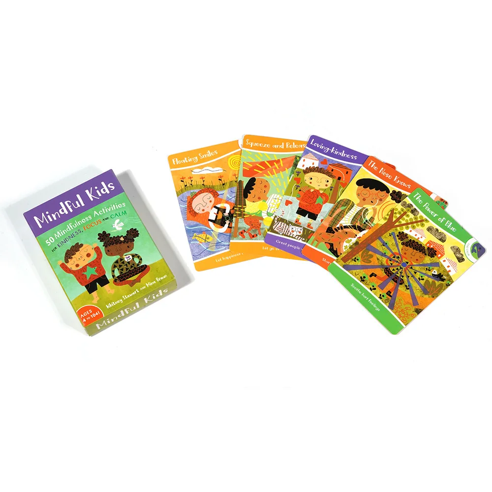 Mindful Kids: 50 Mindfulness Activities for Kindness,Focus and Calm & Mindfulness Game for Kids: Mindful Talk Cards for Childre