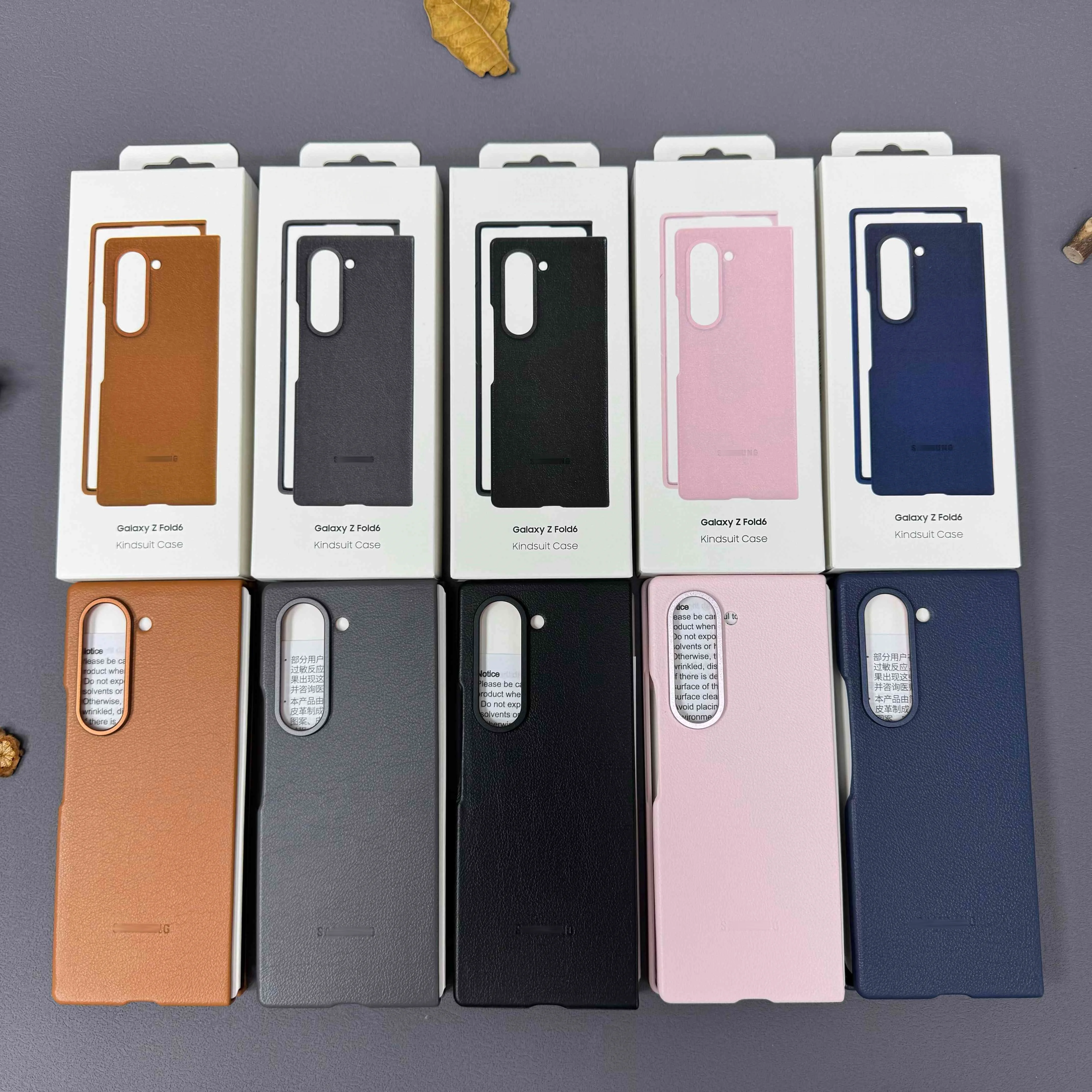 Luxury leather phone Case For Samsung Galaxy Z Fold 6 Phone Shell High quality original leather Z Fold6 Shockproof Phone Cover