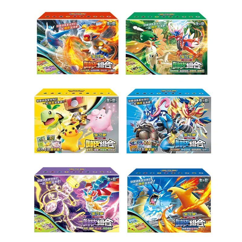 Original Pokemon Trading PTCG-Karten, chinesische Pikachu Clefable Hi-Kombination, gesammelt, 151, Familie, besondere Kombination, Kindergeschenk