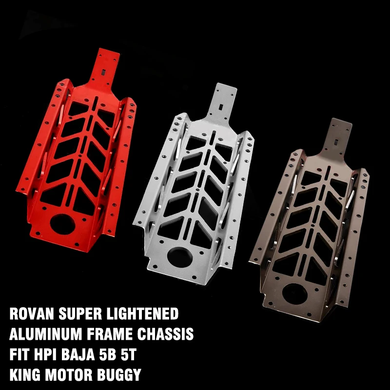 For Rovan Super Lightened Aluminum Frame Chassis for HPI Baja 5b 5t King Motor Buggy For 1/5 Scale HPI 5t 5SC 2WD Gas Truck Part