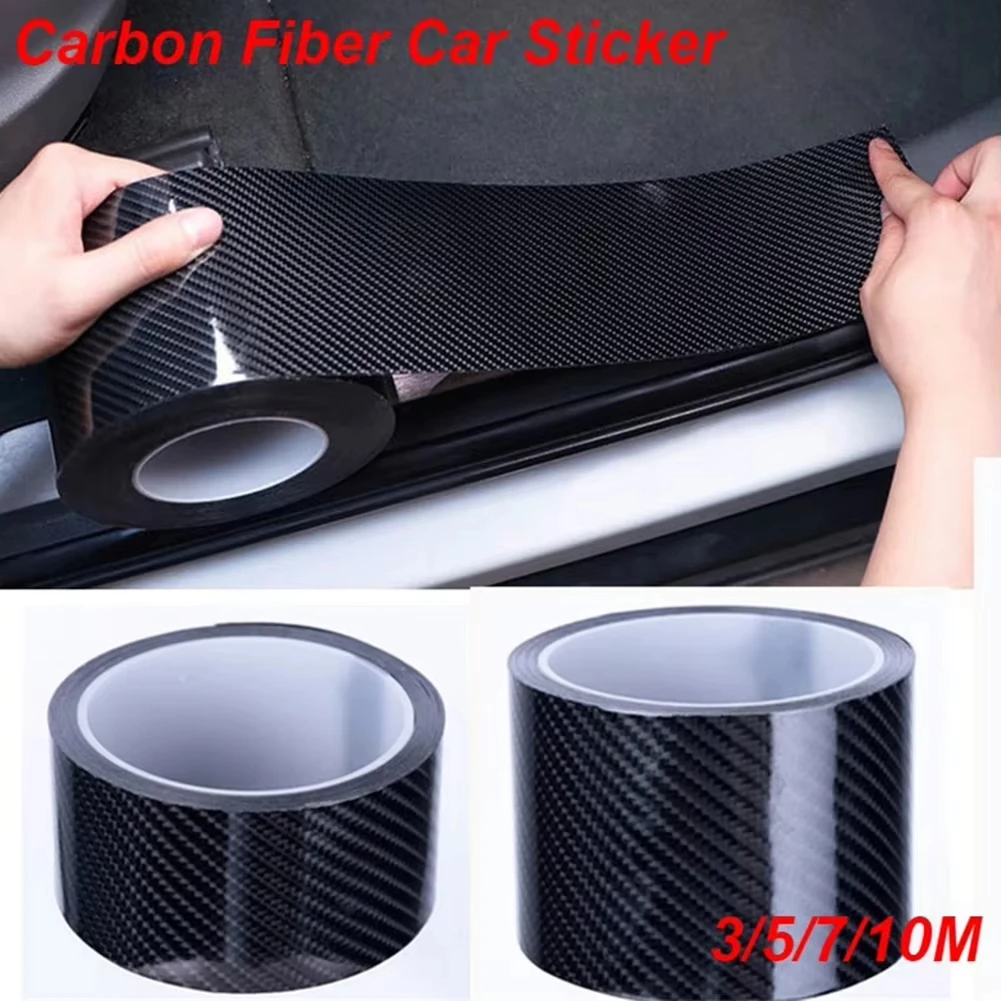 

1pc Bike Frame Protection Stickers 5D Carbon Pattern Film 3/5cm Bicycle Protector 5D Carbon Fiber Nano Glue Protective Film