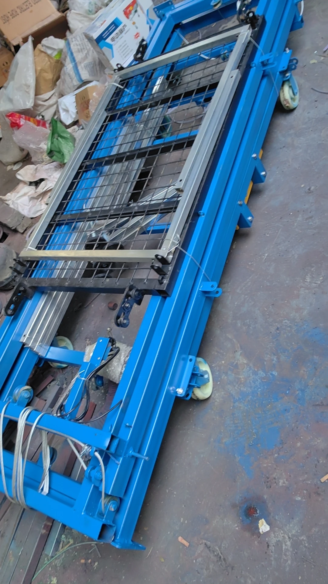 Lift Scaffold Listrik, Berbagai Model, Lipat, Lift Scaffold Listrik, Platform Lift Scaffold Listrik Heavy Duty