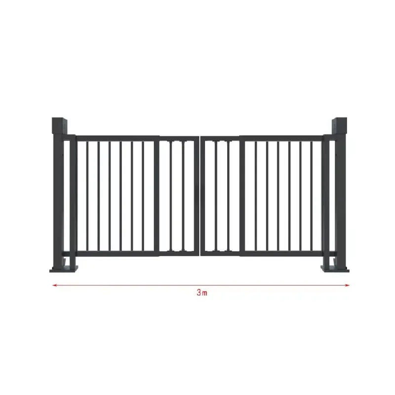 Heavy Double Open Electric Fence Advertising Park Wide Channel Card Swiping Facial Recognition Access Control Brushless