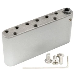 Musiclily Ultra 52.5mm Full Solid Brass/Steel Push-in Style Tremolo Block for ST Style Electric Guitar Wilkinson M Series Bridge