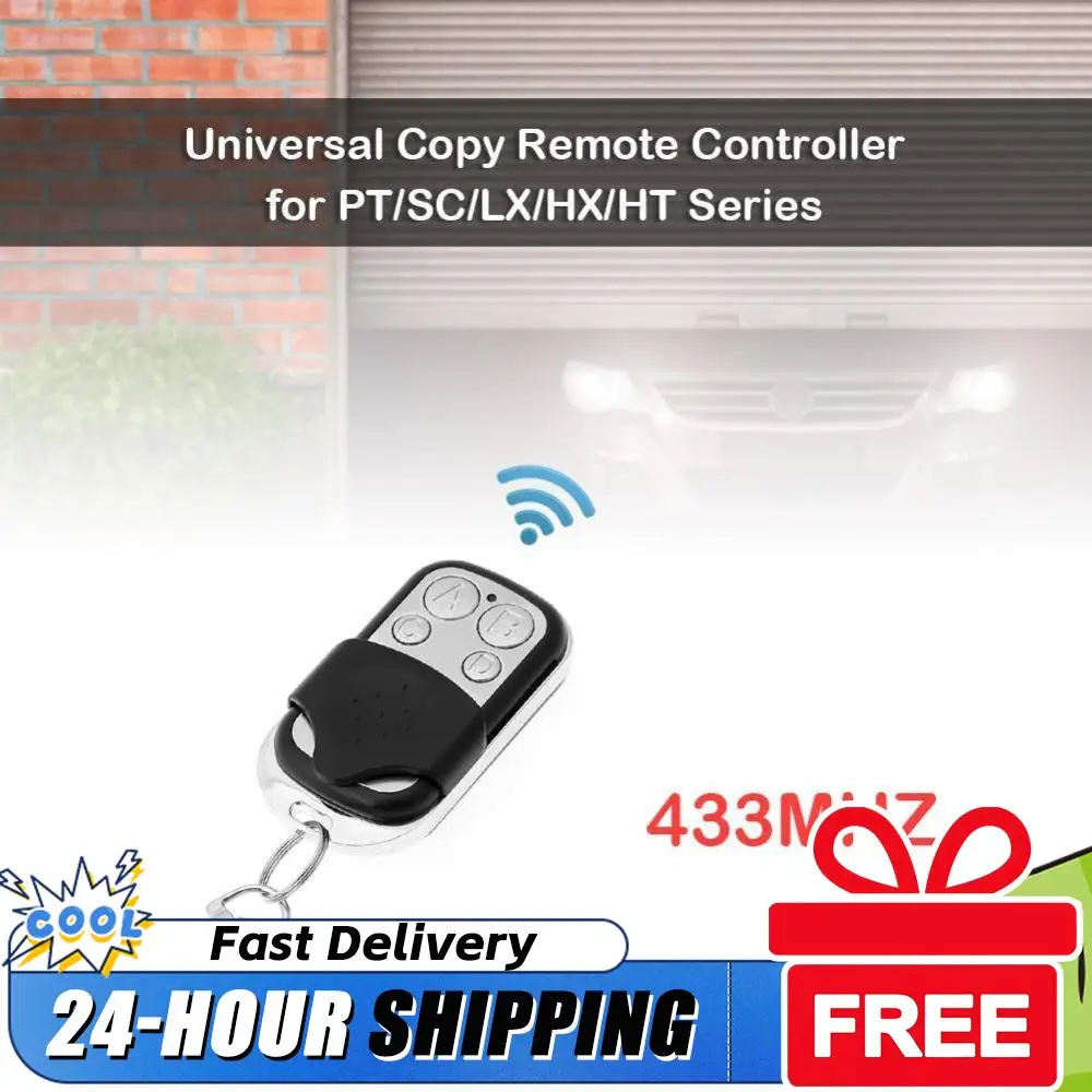 5pcs Fixed Code Remote Control 4 Buttons 433MHz Remote Control Controller Replacement Wireless Portable for Gate Garage