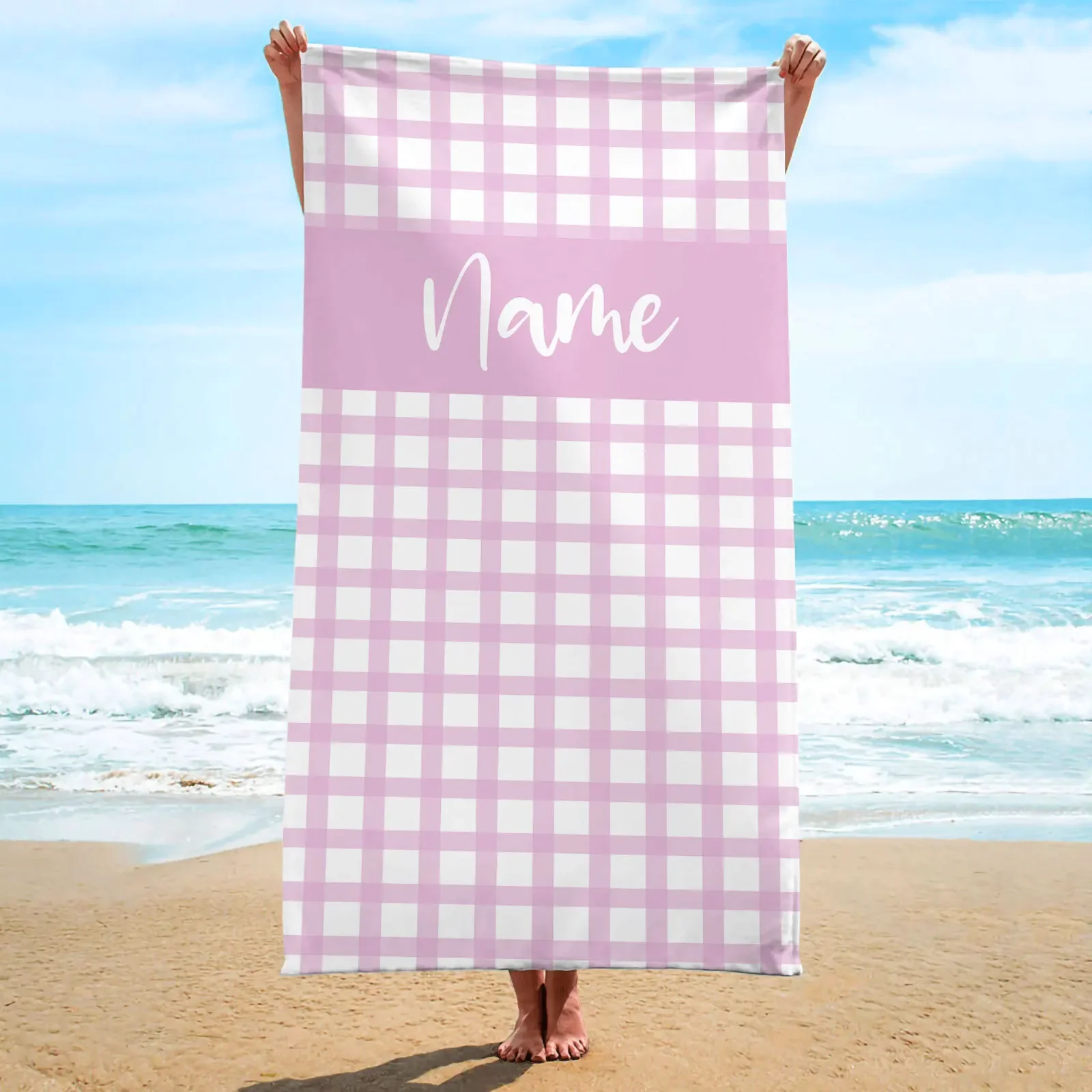 Personalized Name Beach Towel Hot Selling Bath Towels Square Towels You Can Order One Piece