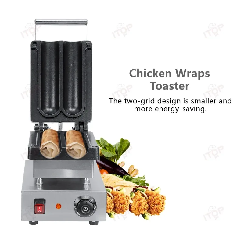 Shawarma Gyro Toaster Tortilla Wrap Sandwich Buritto Press Maker Machine Heater Warmer Roll Durum Doner Kebab Grill Griddle