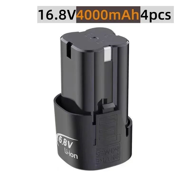 Batterie multifonctionnelle 16.8V 4.0Ah, batterie au lithium universelle 16.8V pour outils électriques, tournevis électriques et perceuses électriques