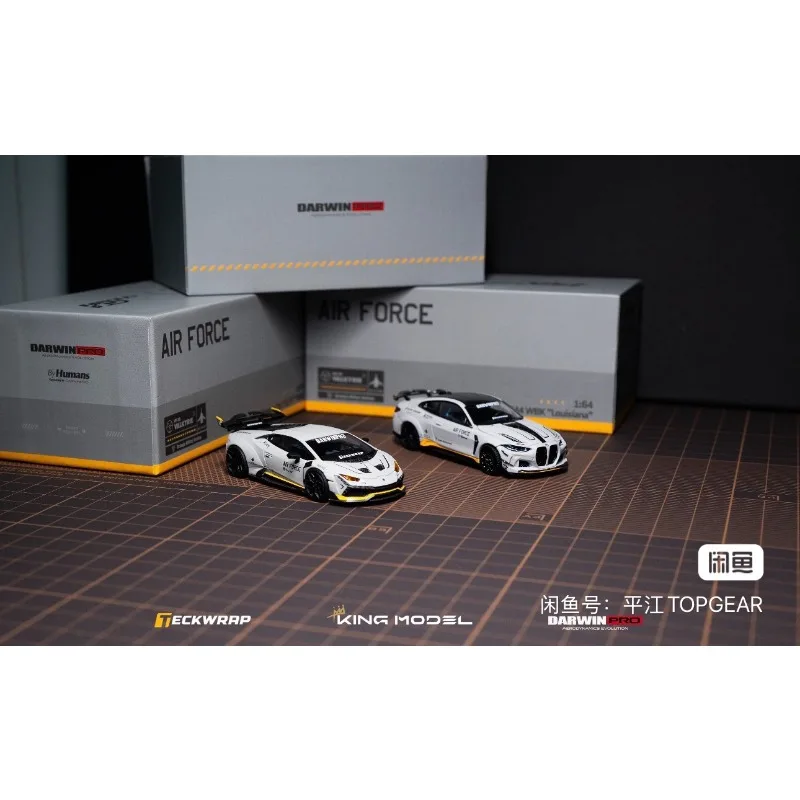 King Model Suzhou GTshow Limited Edition 1:64 Model - Darwin BMW M4  Lamborghini Little Bull Huracan, Alloy Car Model.
