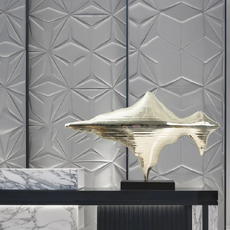 山の景色を望むアートホームデコレーション、リビングルーム、ホテル、クラブハウス、フロントデスク、ライトラグジュアリー、モダン彫刻