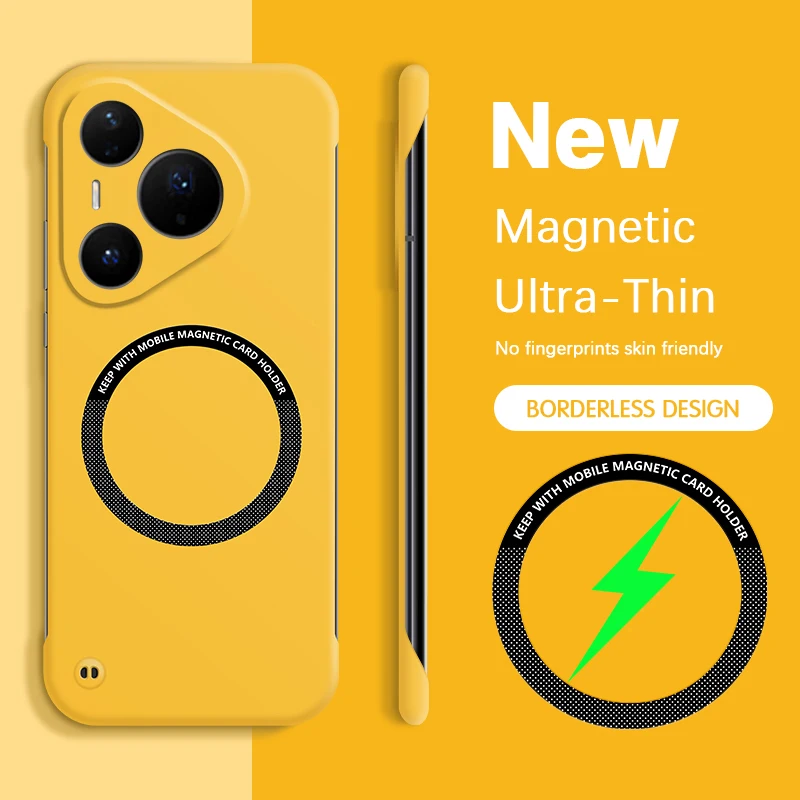 

Hard Armor Phone Case for Huawei Pura 80 Ultra Pro Plus Pro+ Pura80 80Ultra 80Pro 5G Magnetic Wireless Charging Thin Back Covers