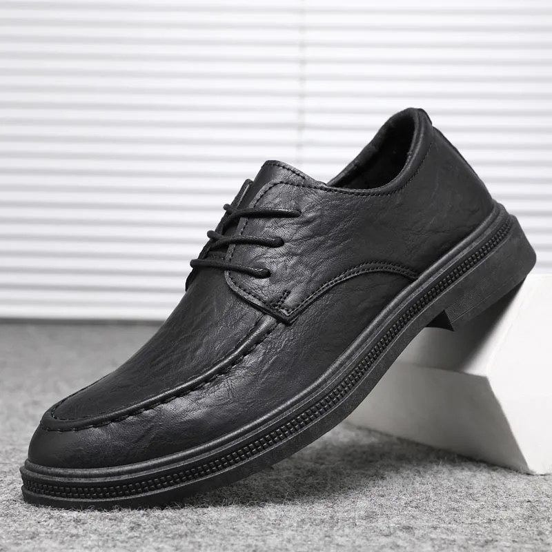 

Men's Casual Leather Shoes Breathable Comfortable Sports Board Outdoor Shoes