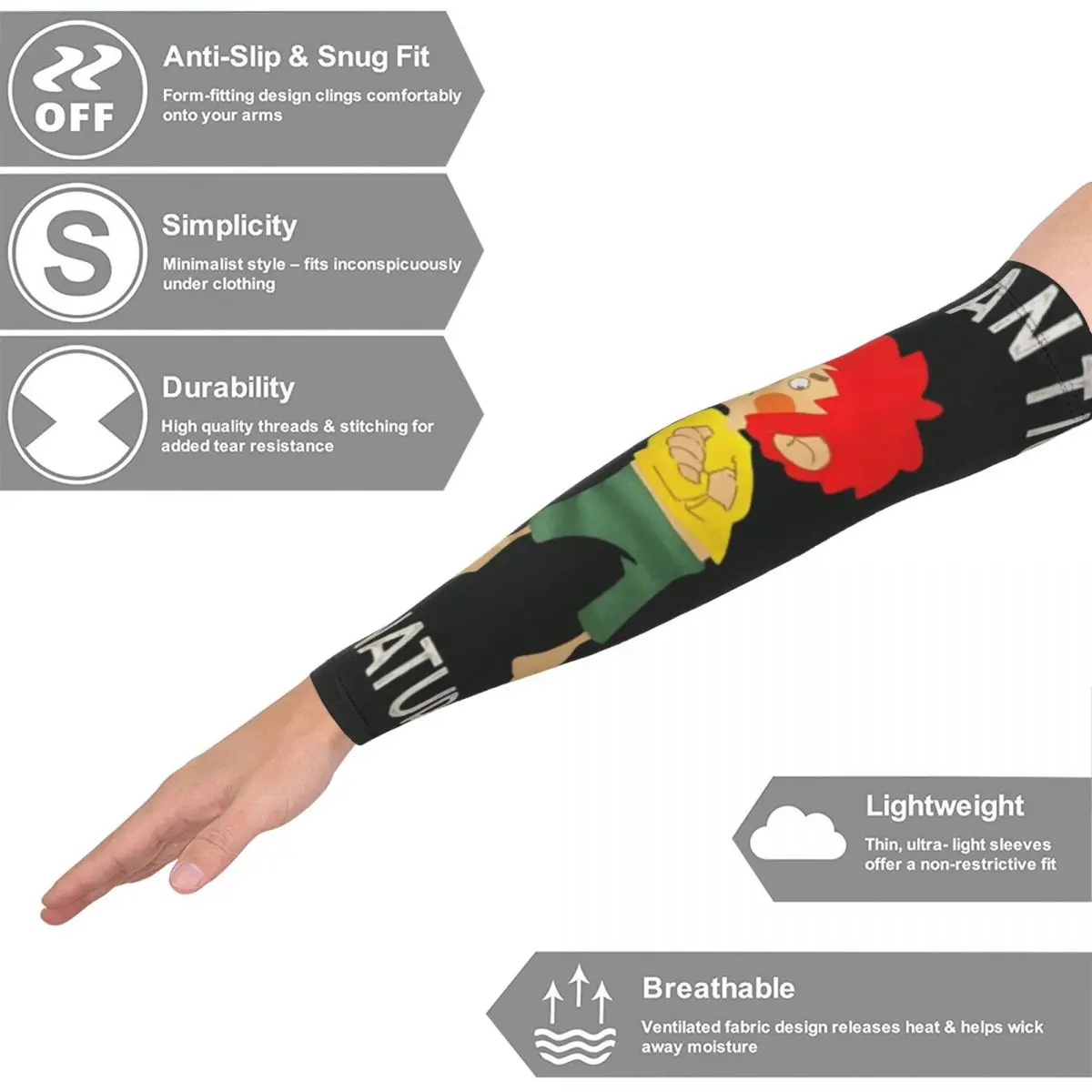 Pumuckl Grantig By Nature アウトドア アームスリーブ 日焼け止め UVカット カバー 夏 サイクリング タトゥースリーブ