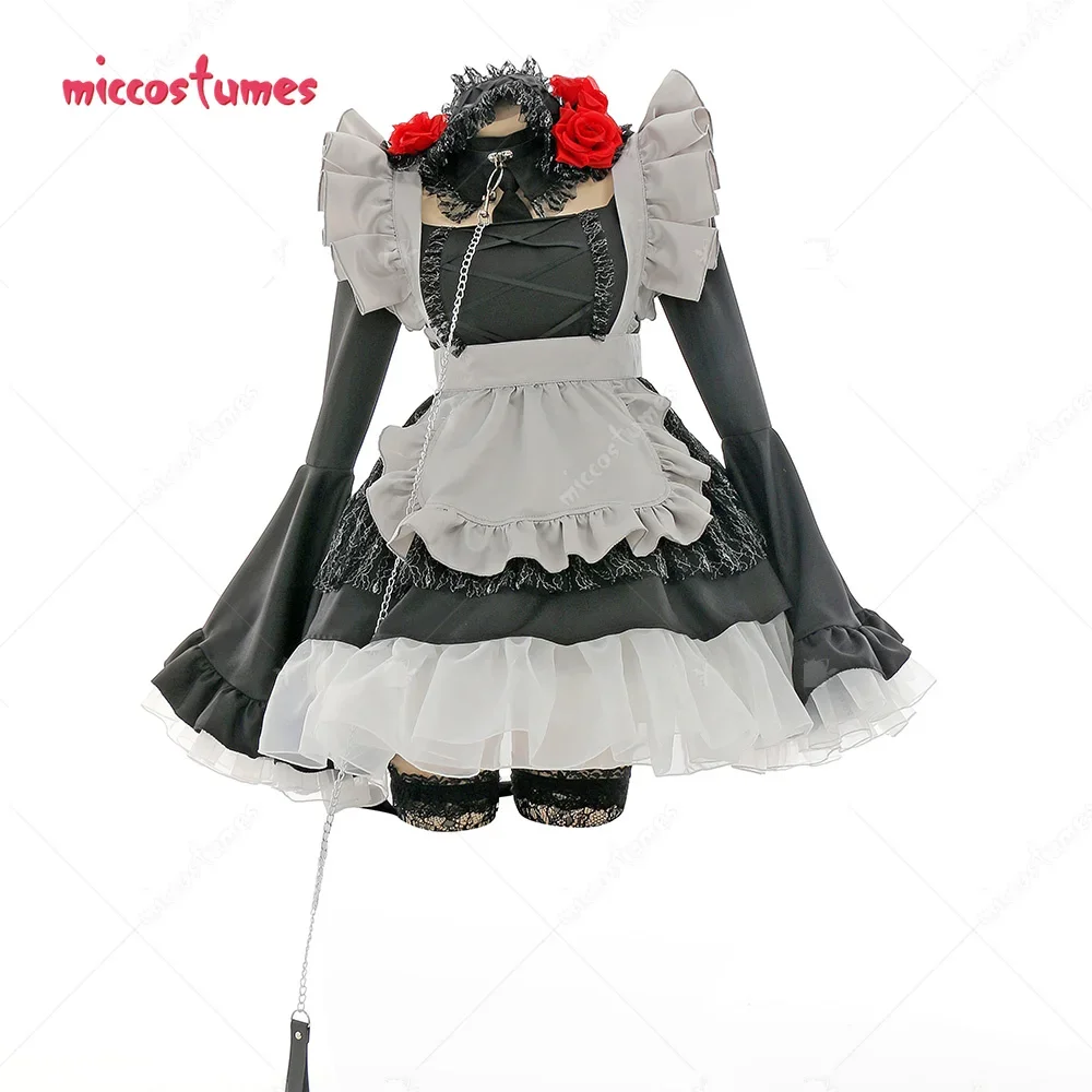 Miccostumes Marinn Sono Bisque Doll Wa Koi Wo Suru Cosplay Costume Kawaii Maid Outfit for Women Maid Dress