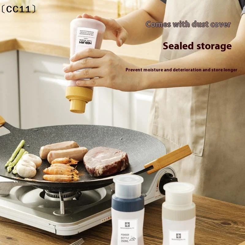 〔CC11〕350ML Seasoning Bottle Pepper Spice Salt Sugar Jar Flour Jar Bbq Powder Jar Seasoning Bottle Sorting Storage Bottle