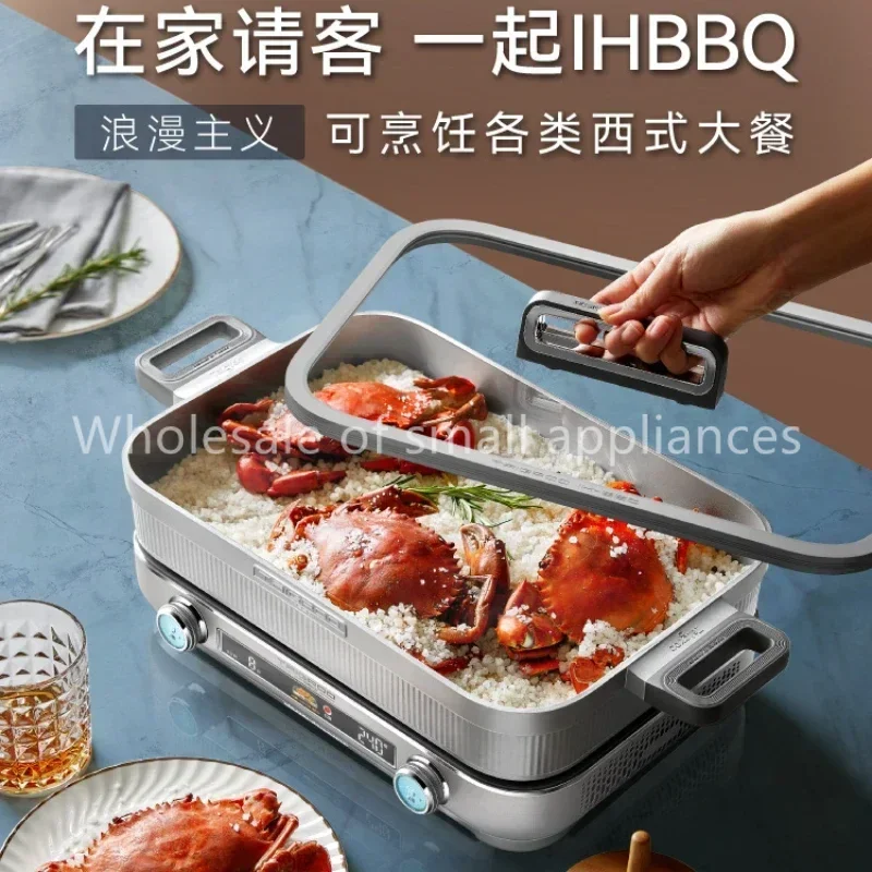 

Taigroo/Tigu IHBBQ Multifunctional Cooking Pot, Electric Cooker, Korean Barbecue Stove, Hot Pot Baking Plate, Induction Cooker