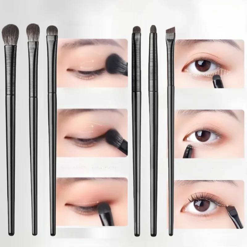 5/6 個プロフェッショナルアイシャドウブラシセット眉毛輪郭アイライナーブレンドディテールメイクアップツールキット