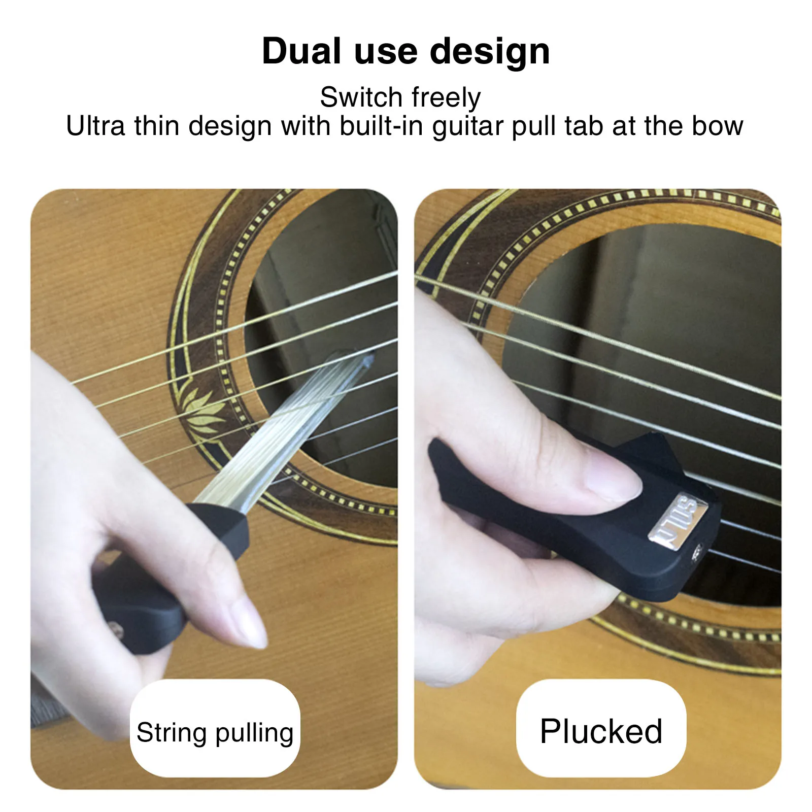 Бабочка для гитары 2-в-1, бабочка для гитары, виолончели и звуков, похожих на скрипку, включает в себя канифоль и чистящую салфетку