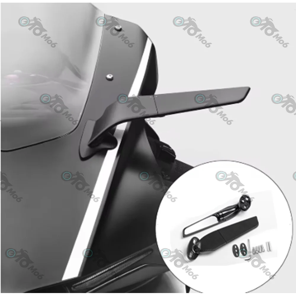 Motorrad-Spiegel Modifizierter Windflügel Verstellbarer Drehbarer Rückspiegel Moto-Zubehör für YAMAHA YZF R1 R6 R3 R125 R25 R15