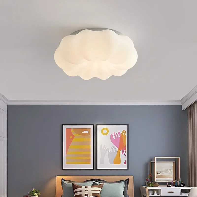 Cloud ceiling lamp full spectrum led bedroom modern minimalist children's room pumpkin eye protection indoor lamp Nordic lights