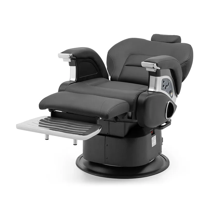High-end men's salon electric liftable barber shop chair hair salon special hair salon durable perm and dye hair cutting chair