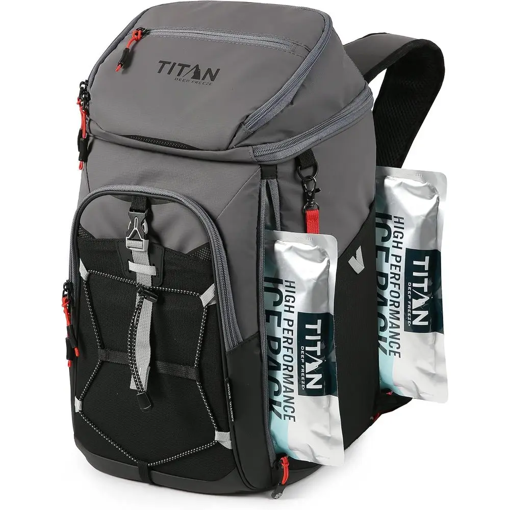 30-Can Ice Wall Backpack Cooler Bag with Ice Packs
