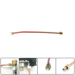 200mm Air Compressor Exhaust Tube Copper Tone Replacement Air Pipe Oil Pump Spare Parts For Connect Air Compressor 1 Piece