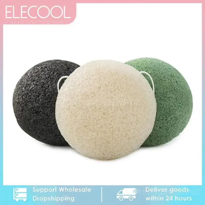 Natural Konjac Cosmetic Puff Facial Cleaning Sponge Facial Care Face Makeup Remove Tools