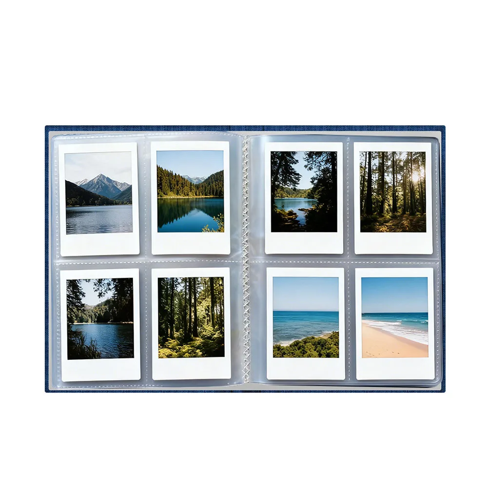 Family Gatherings Photo Album Stylish Keepsake Album Memory Book Wallet Photo Holder Pocket-style Layout Flat Storage Binding