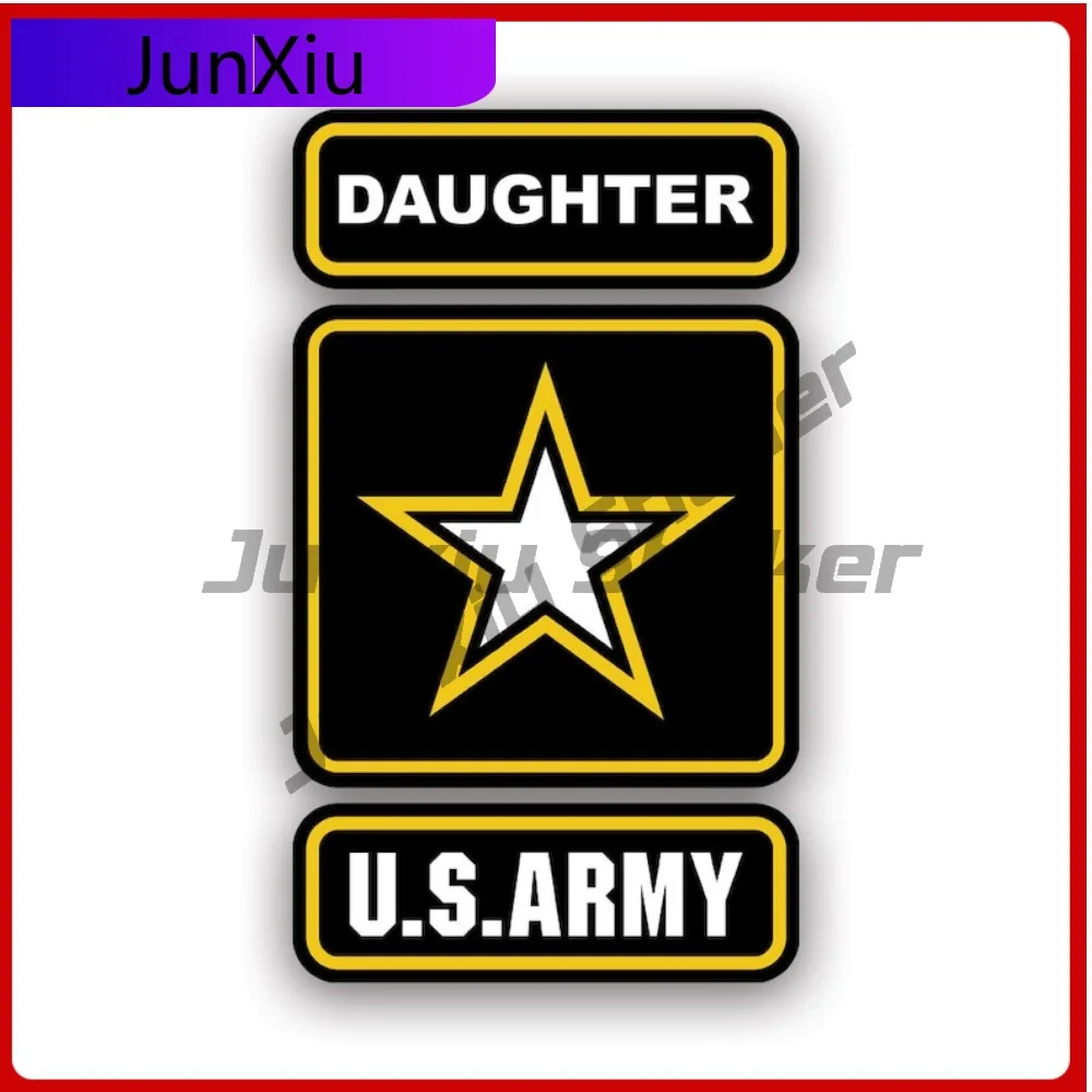 

Army Daughter Sticker Uv Protected Decals Us Us U S Service Served Vet Veteran Support Our Troops Auto Decor Car Sticker Vinyl