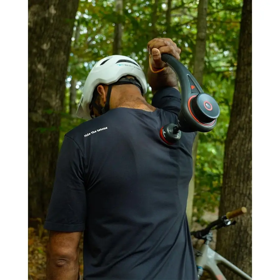 Wingspan Heated Percussive Massage Gun Extended Handle for Back amp Shoulders HeatBall Tech, WhisperDrive Brushless Motor, Twist