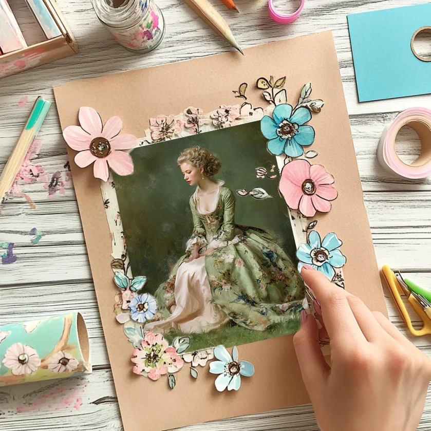 حزمة ورق قصاصات مكونة من 36 ورقة مقاس 6 × 6 بوصات: مطبوعات ألوان مائية بإضاءة القمر لسجلات القصاصات والوريغامي والمجلة السماوية غير المرغوب فيها.