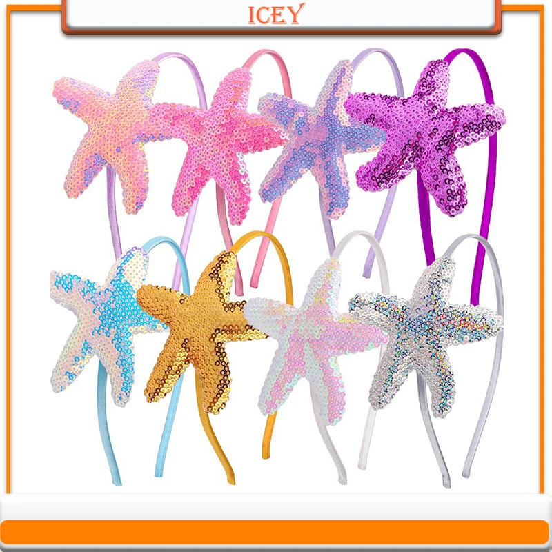 

1pc Children's Starfish Headband Cute and Sweet Headband Princess Gift Starfish Shape Headband