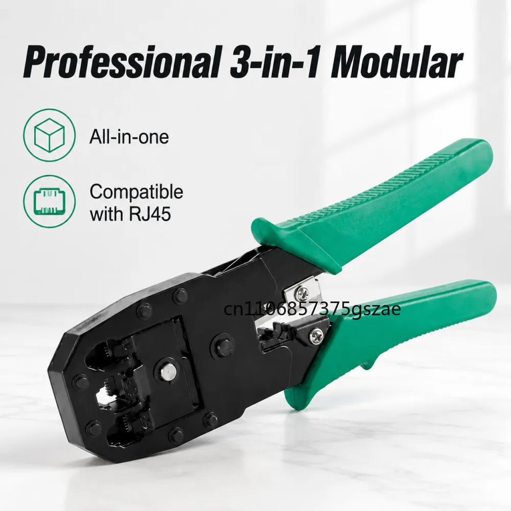 RJ45 Crimper RJ11 RJ45 Crimping Tool Ethernet Network LAN Cable Crimper Cutter Stripper Plier for 6P 8P RJ11 RJ12 RJ45