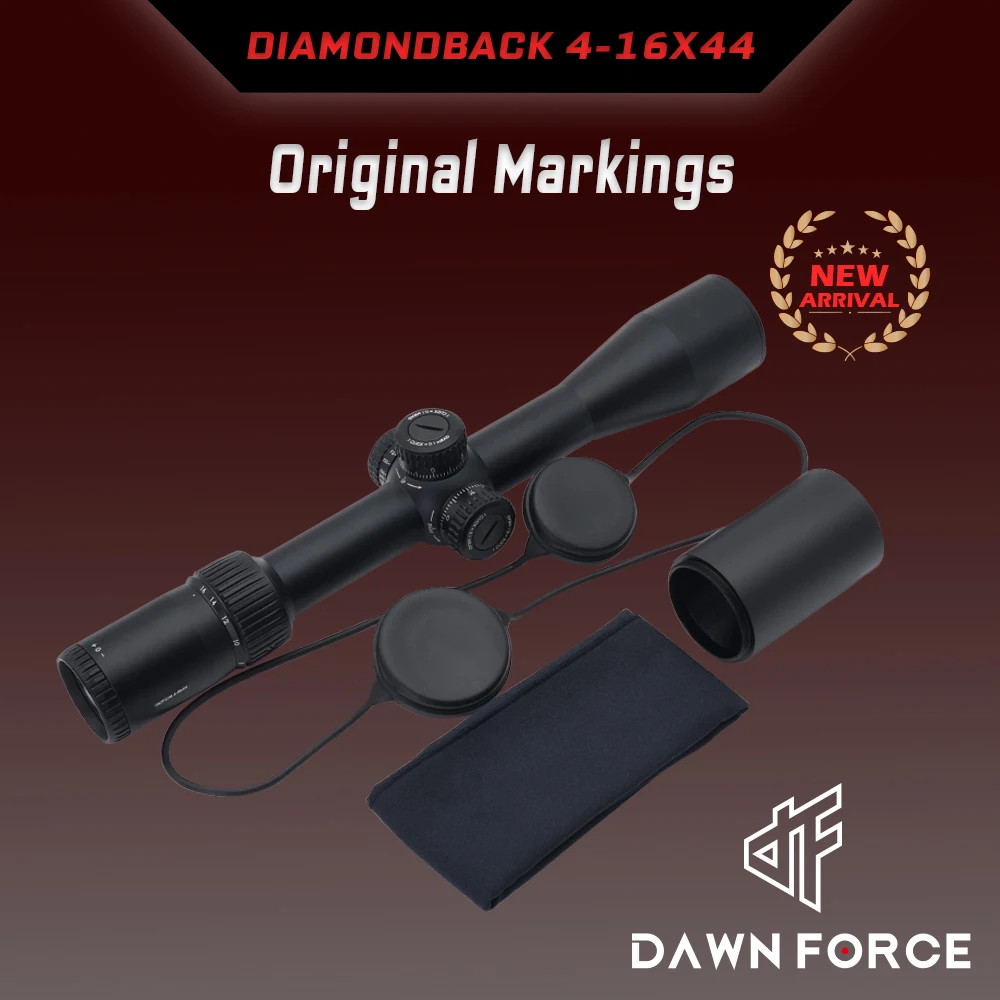 Original DIBACK 4-16X44 Tactical FFP First Focal Plane 30mm Tube EBR-2C MRAD Reticle Tactical Optics for Hunting