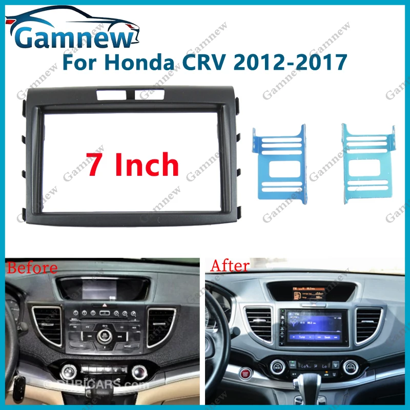 

7-дюймовая автомобильная рама, адаптер для фасции, Android-радио, комплект панели для приборной панели для Honda CRV 2012-2017
