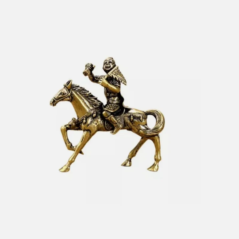 

Brass Solid Horse Monkey Figurine Statue Home Ornament Figurines Collectibles