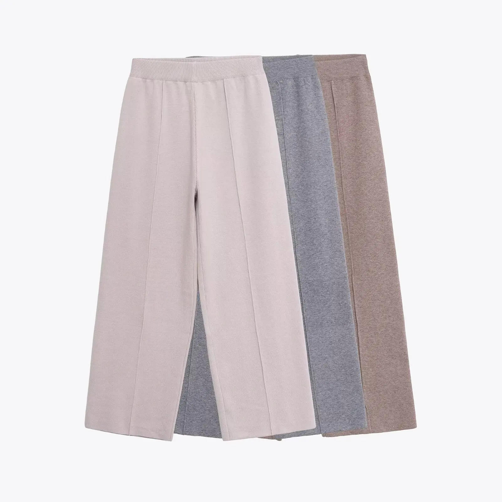 

Elastic High Waist Soft Touch Wide Leg Pants For Women Autumn Winter Loose Casual Trousers Female Sweatpants